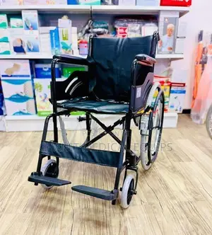 Wheelchair Powder Corted Black Edition With Safety Belt Wheel Chair
