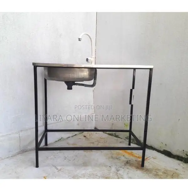 New Sink With Frame - Stainless