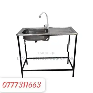New Sink With Frame - Stainless
