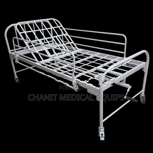Single Function Hospital Bed – Iron Mesh With Mattress
