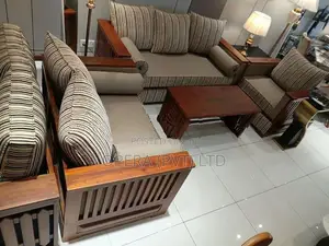 Modern Teak Wood Sofa Set