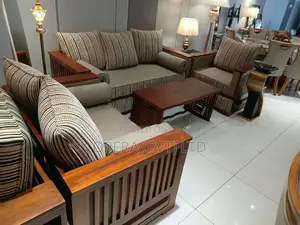 Modern Teak Wood Sofa Set