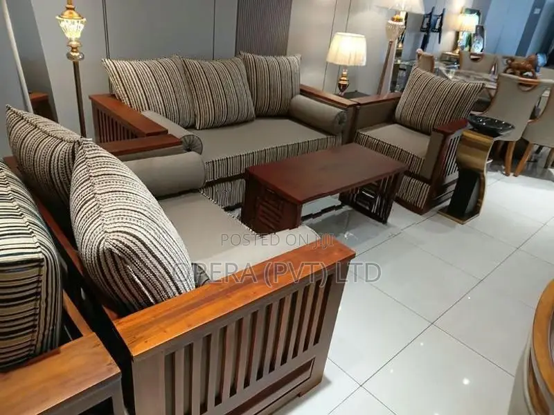 Modern Teak Wood Sofa Set