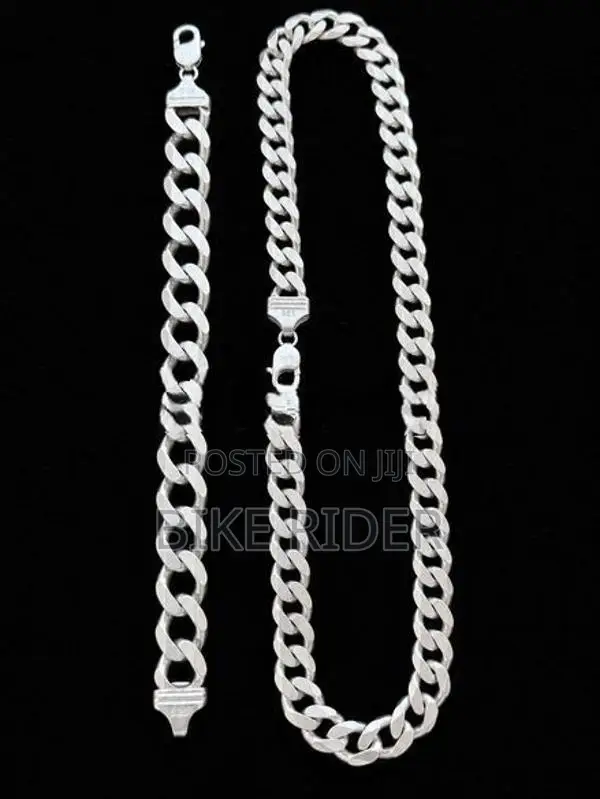 Silver 925 Chain With Bracelet