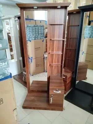 New Melamine Full Mirror Dressing Table