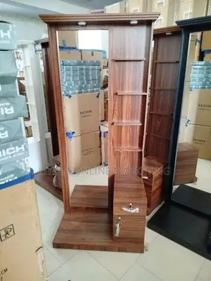 New Melamine Full Mirror Dressing Table