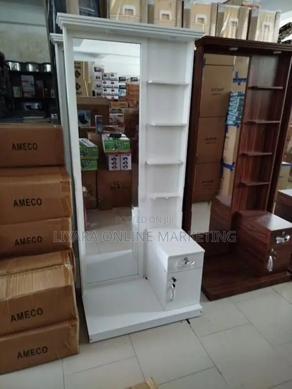 New Melamine Full Mirror Dressing Table