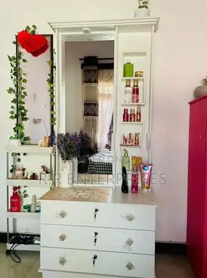 White Modern Dressing Table .
