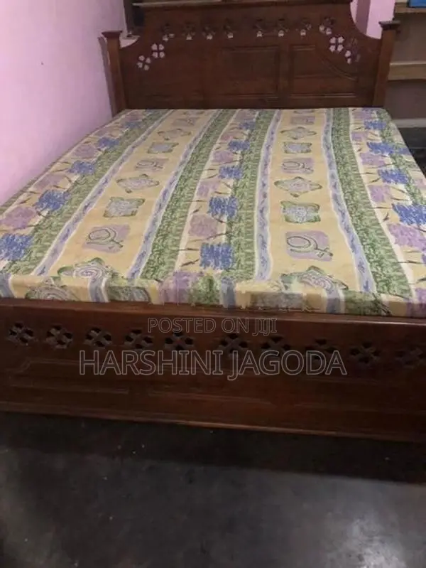 Double Bed With Cupboard