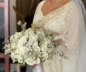 Elegant White Bridal Saree – Worn Once