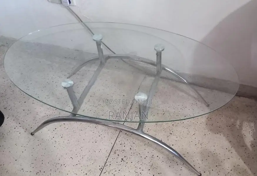 Oval Glass Coffee Table