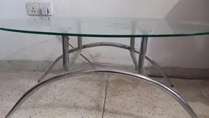 Oval Glass Coffee Table