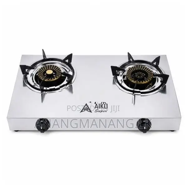 Aiko Gas Cooker 2 x Copper Burners 100mm 120mm