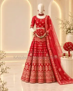 Elegant Red Bridal Lehenga
