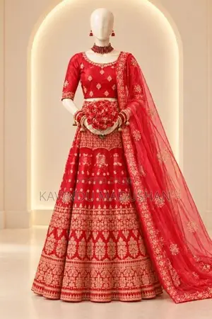 Elegant Red Bridal Lehenga