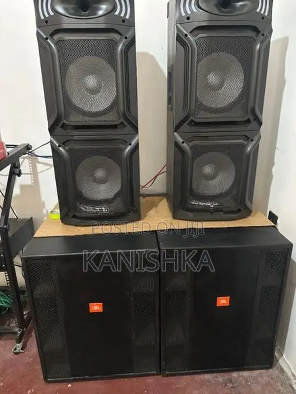 JBL 18” Bass Bin Set with Amp