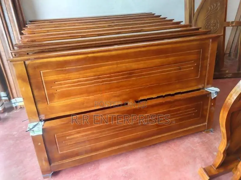 New 6*5 Ft 72*60 Teak Triple Queen Box Bed