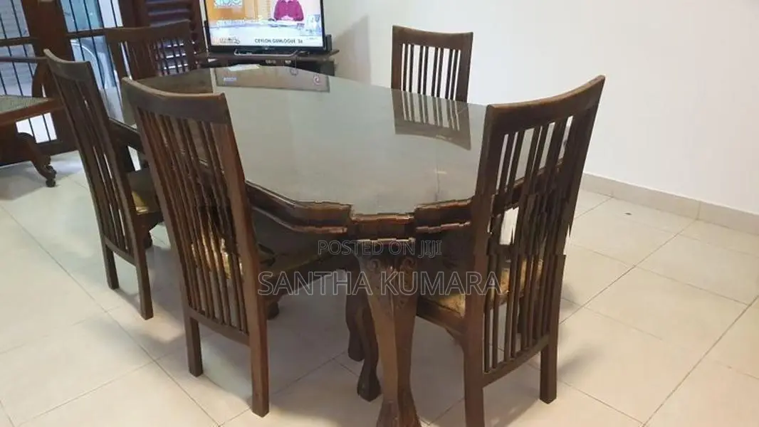 Arpico Teak Dining Table with 5 Chairs