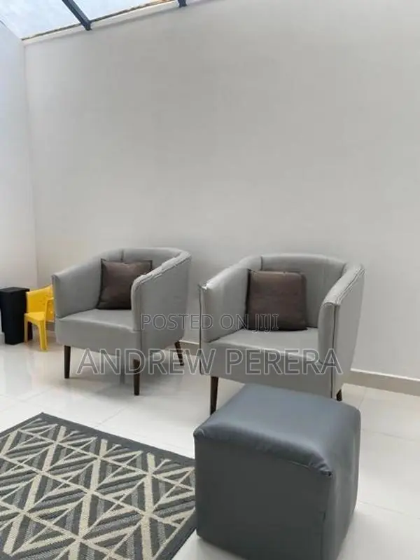 Tekla 3-Piece Lounge Set – 2 Chairs Ottoman