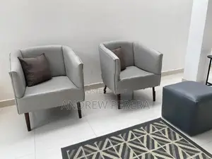 Tekla 3-Piece Lounge Set – 2 Chairs Ottoman