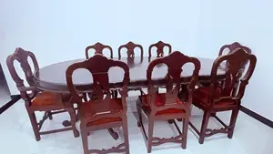 Valuable Solid Teak Dining Table with Chairs