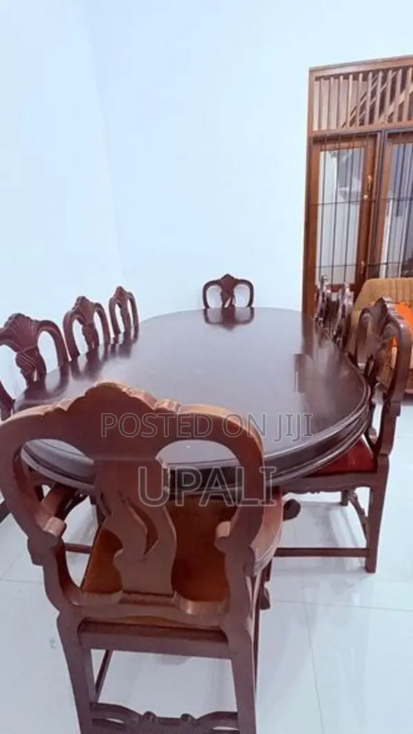 Valuable Solid Teak Dining Table with Chairs