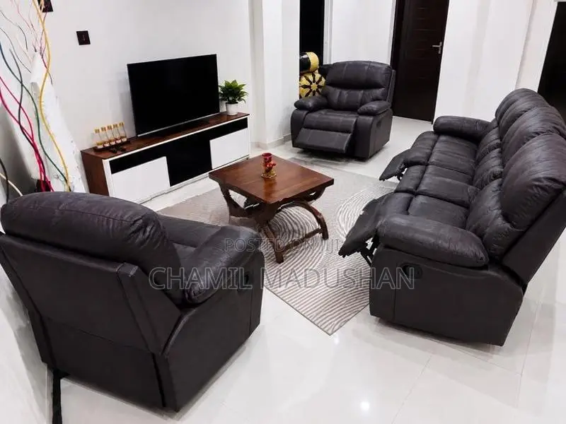 Damro Reclining Leather Sofa