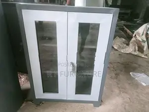 Steel Glass Office Cupboard 4 by 3
