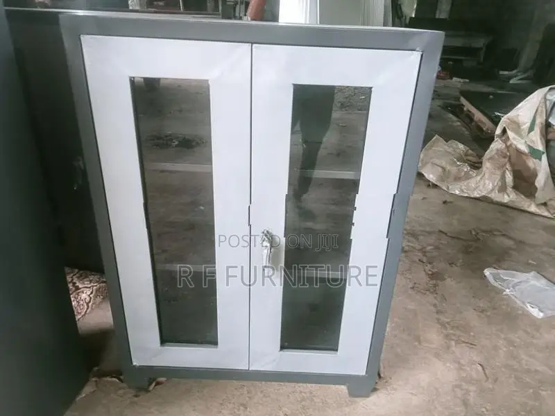 Steel Glass Office Cupboard 4 by 3