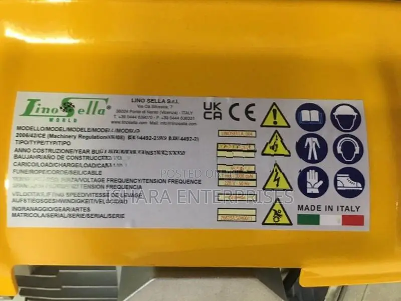 Hoist Machine(Linosella Brand-500kg)