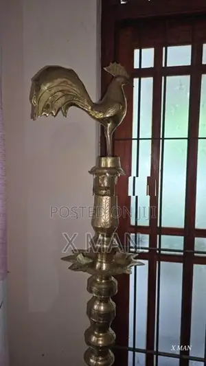 Antique Brass Oil Lamp
