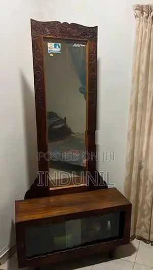 Teak Mirror Table