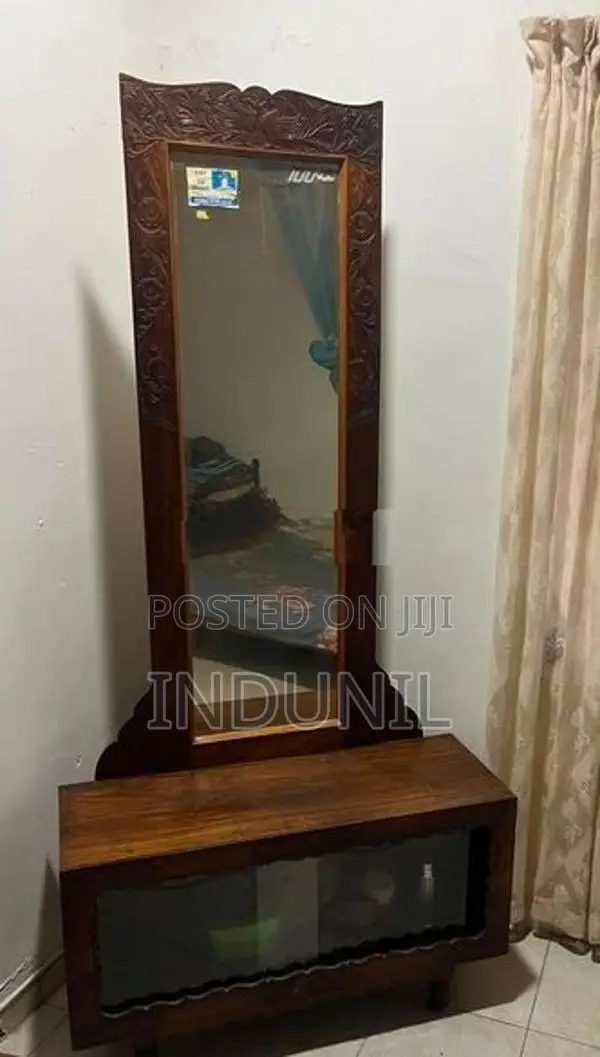 Teak Mirror Table