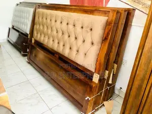 New 6*6 7*72" Teak Cushion Box Bed