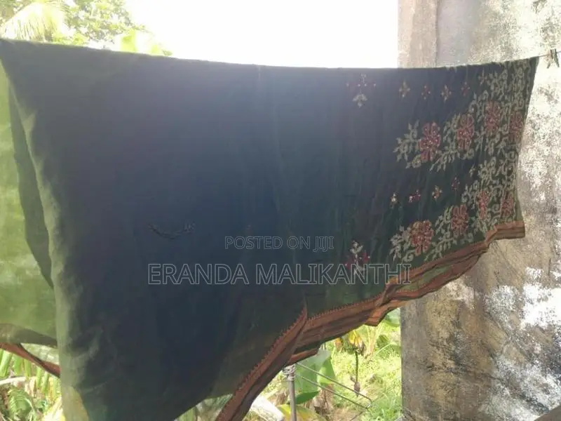 Bottle Green Full Cotton Saree