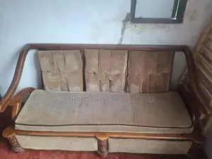 Used Wood Sofa With Table