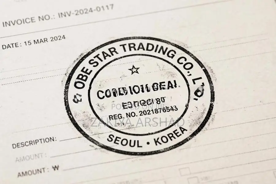 Company Rubber Seal Stamp Making