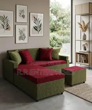 Modern Bed Sofa Set with Stool
