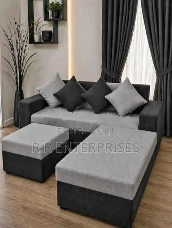 Modern Bed Sofa Set with Stool