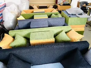 Fabric L Bed Sofa