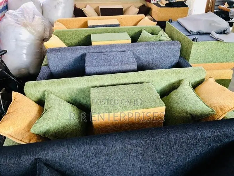 Fabric L Bed Sofa