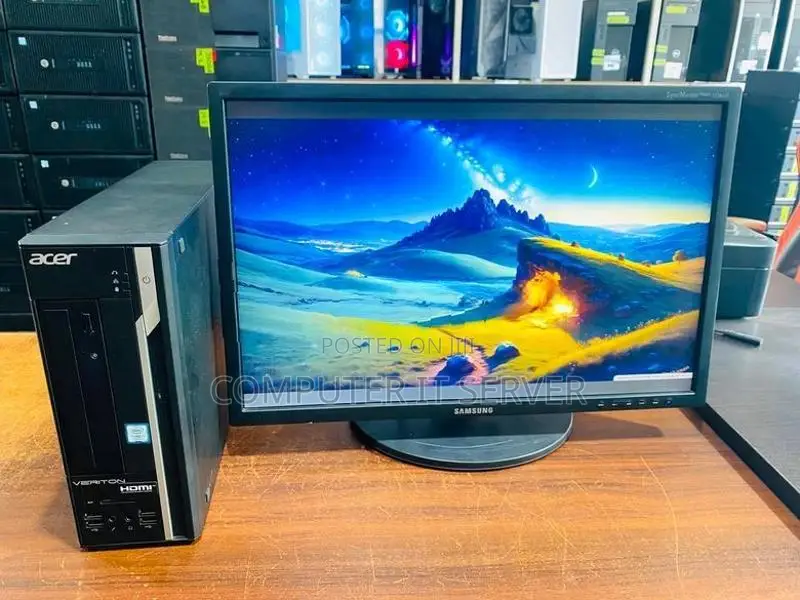 i7 6th Gen PC With 22'' Wide LED Monitor