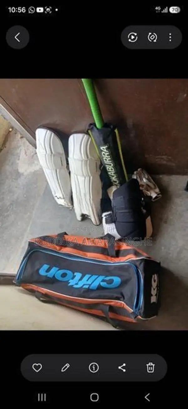 Complete Left-Handed Cricket Kit - Kookaburra Bat With Full Gear