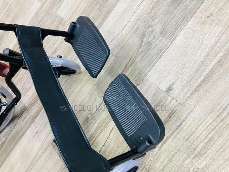 Powder Coated Commode Wheelchairs Black Edition With Safty Belt