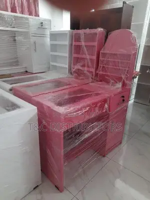Melamine Glass Top Table