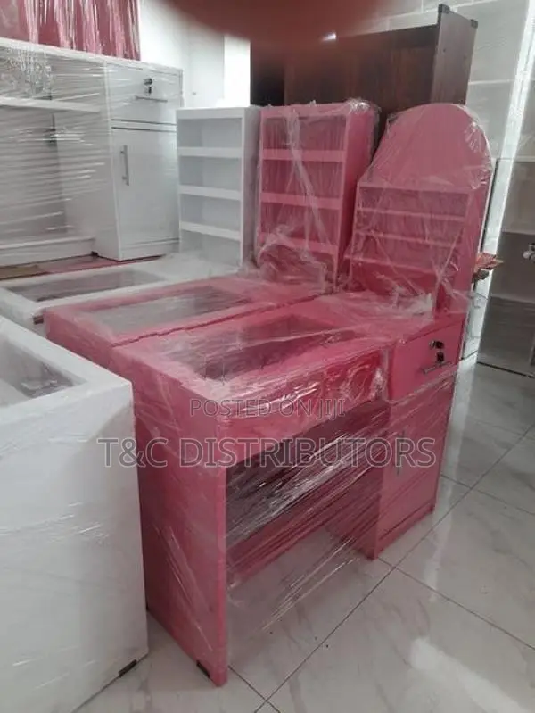 Melamine Glass Top Table