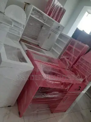 Melamine Glass Top Table