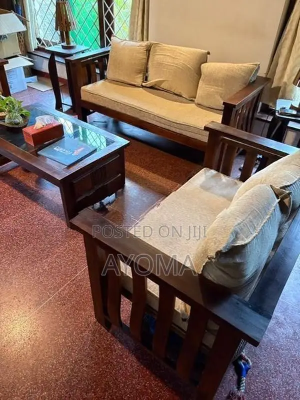 Wooden Sofa Set