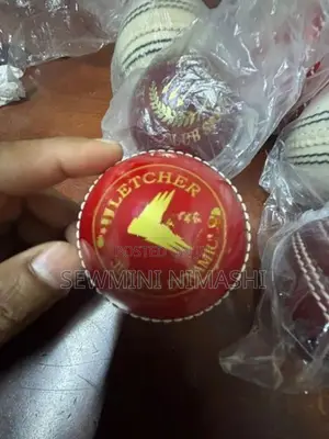 Brand New Leather Cricket Balls ( Red With White )