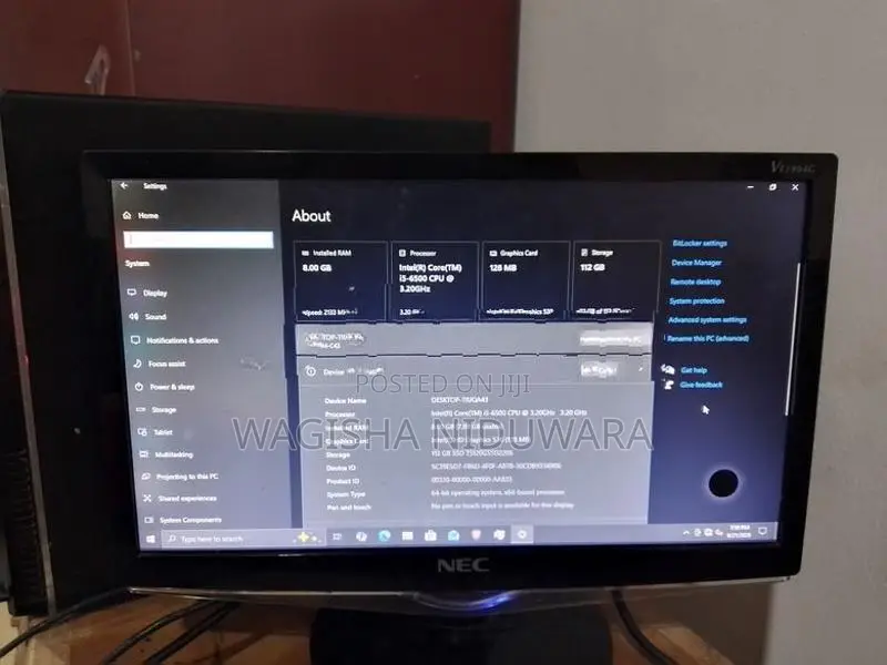 Intel Core i5 6th Gen Desktop (8GB RAM / 120GB SSD) - System Unit